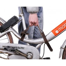 Hersent Genuine Leather Bicycle Frame Handle Durable Poratble Bike Belt With Adjustable Metal Buckle Fits All Bikes HDC01 - B07B8JPN7B